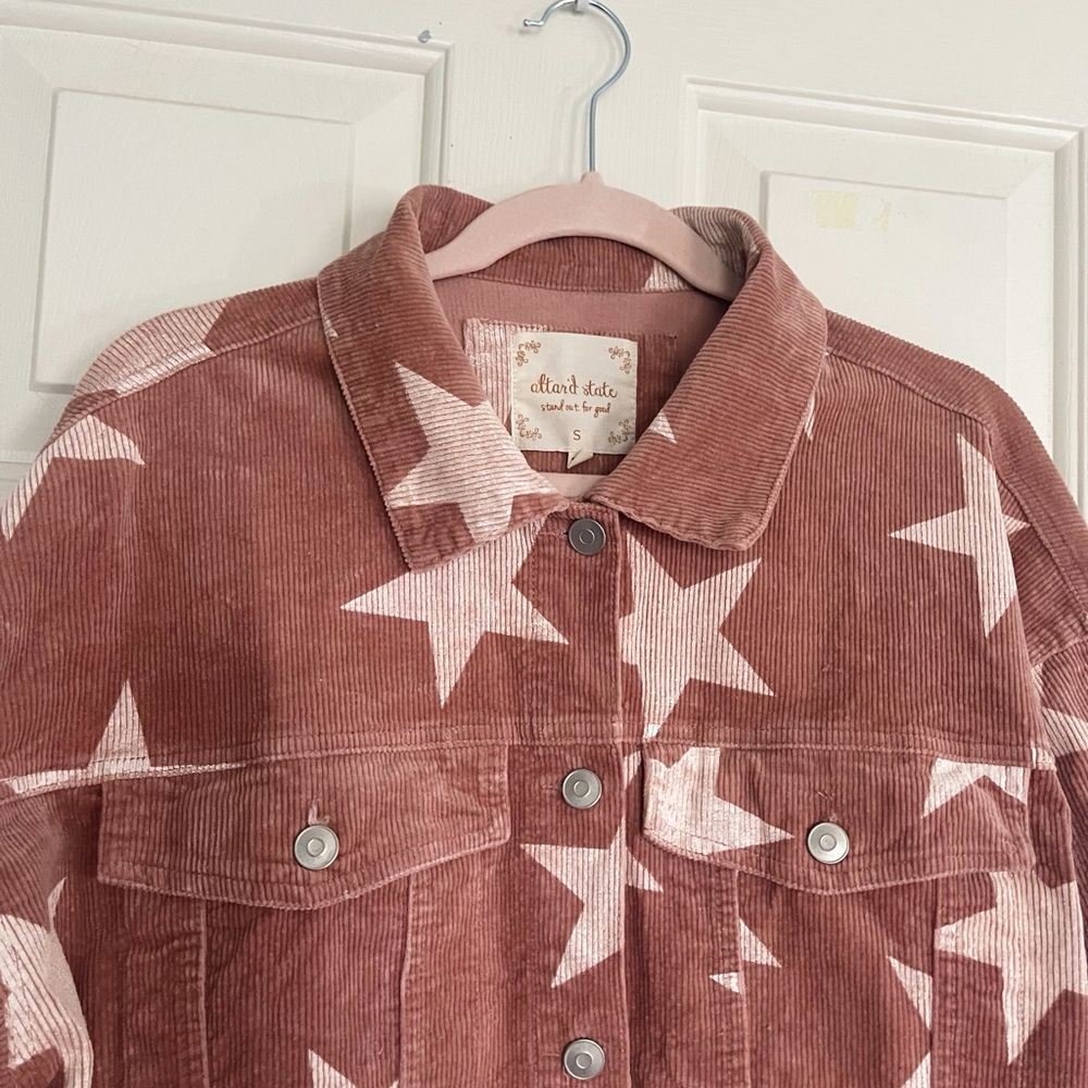 Star Patterned Corduroy Jacket - Picture 4 of 6